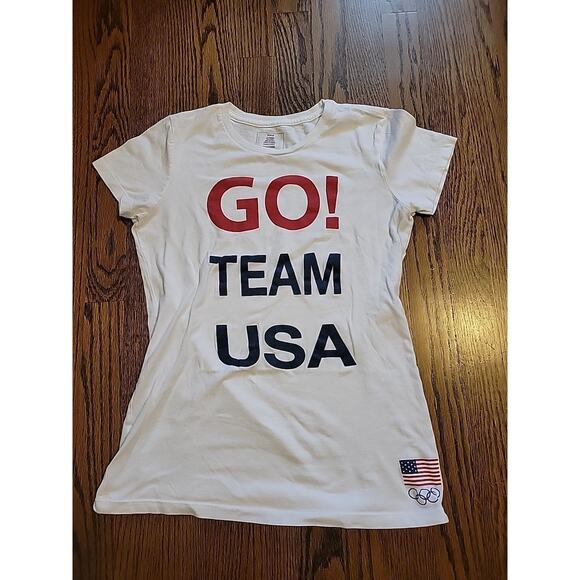 Go Team USA Olympic Shirt Size Womens Medium Top Tee Tshirt - Picture 1 of 6